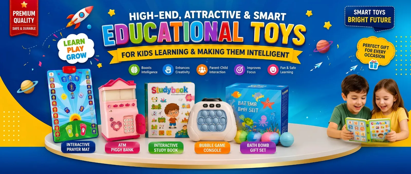 High-end, attractive and smart educational toys for kids learning