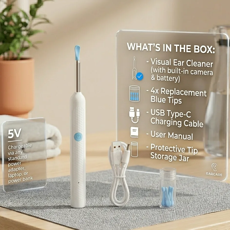Ear Wax Cleaning Kit with Built in Camera maxum mart